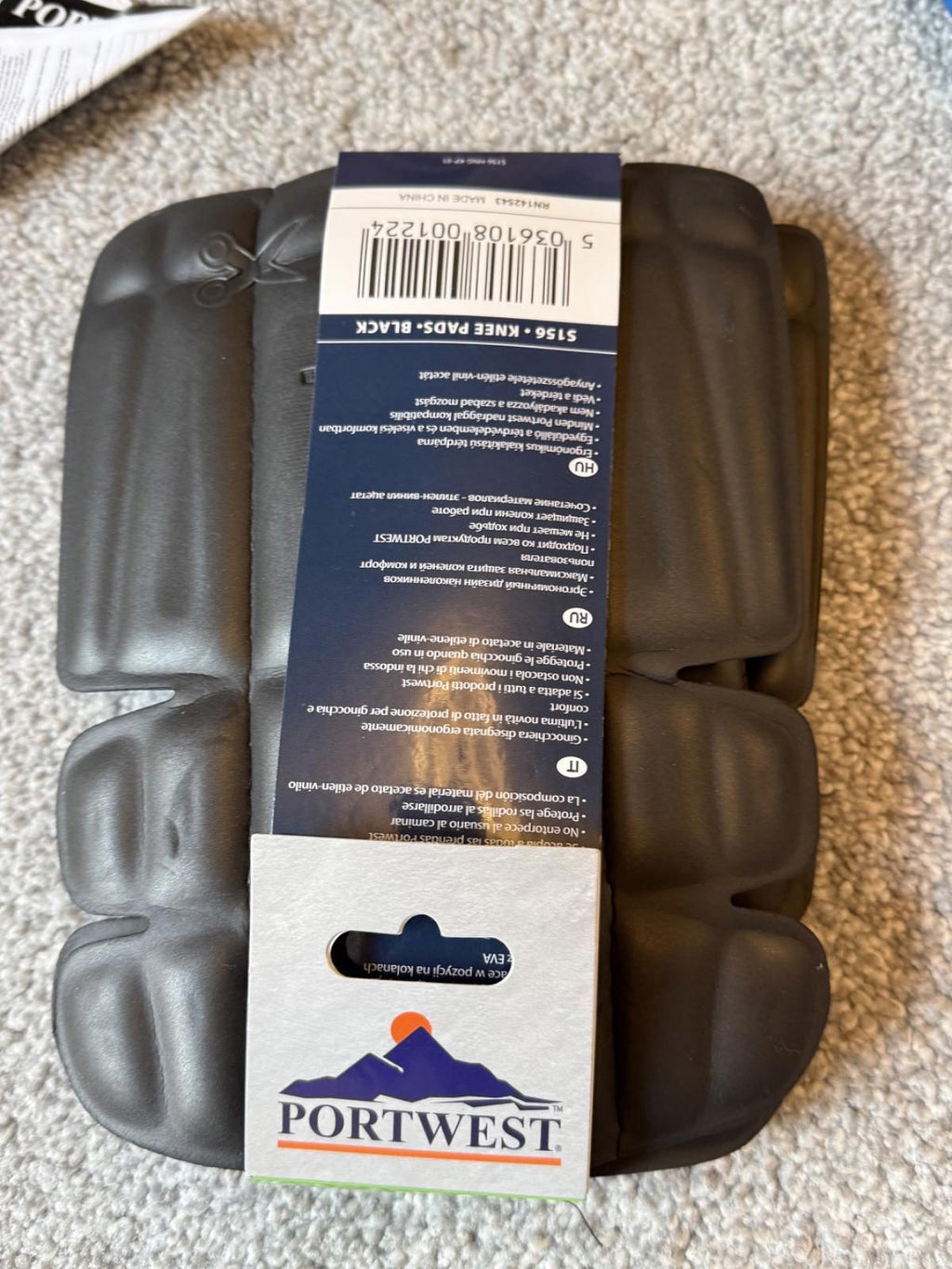 Portwest Holster Work Trousers 42 W x 31-33"L Grey /blue Wx3 with Kneepads S156