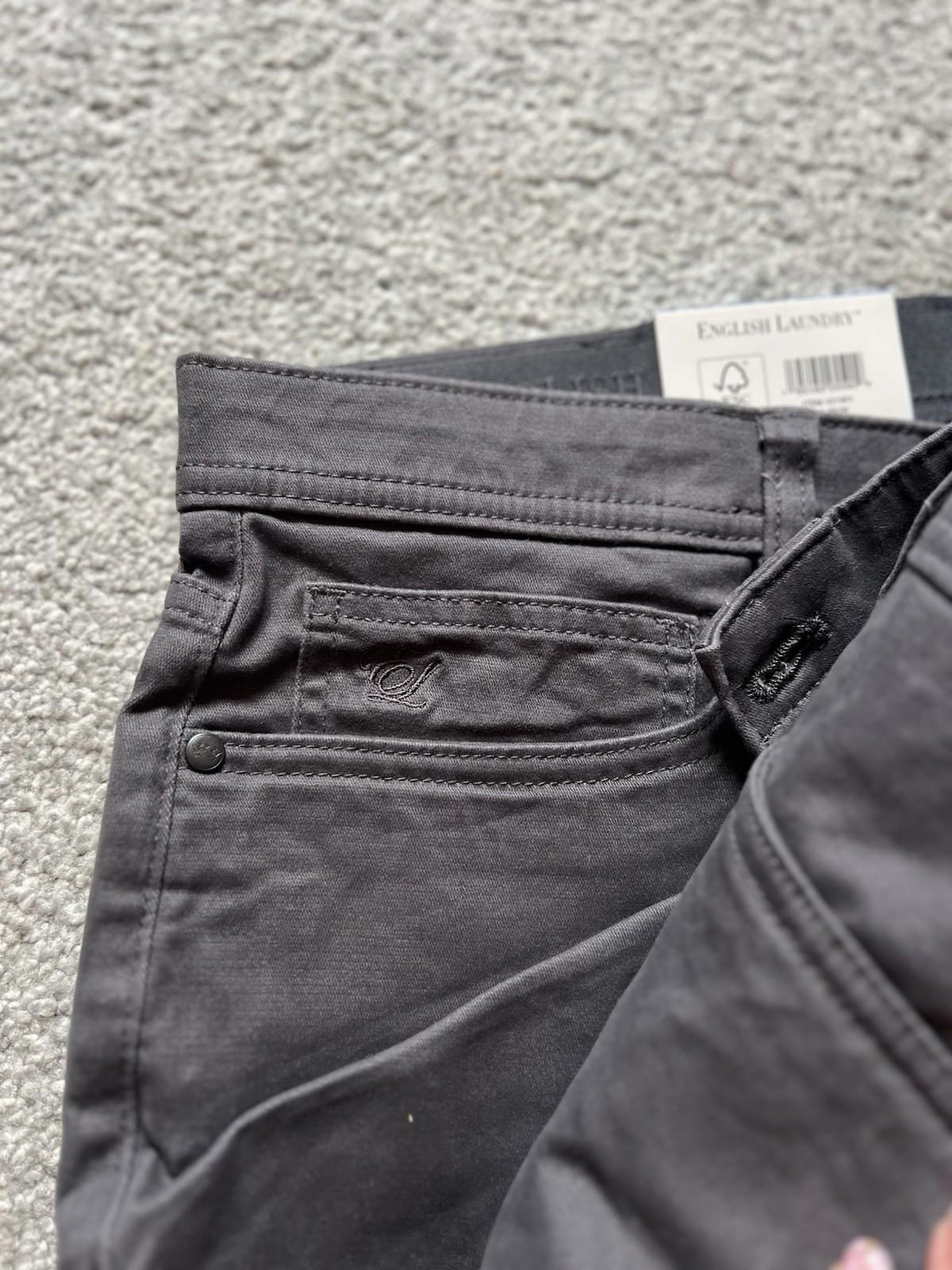 English Laundry Iron 5-pocket Chinos, Size 36” X 32”