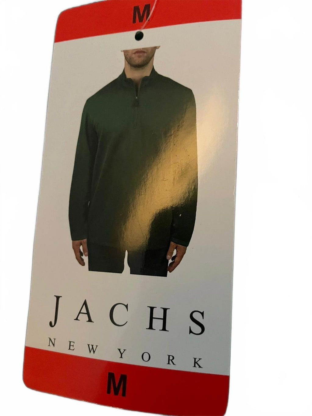 Jachs 1/2 zip green sweater, size medium