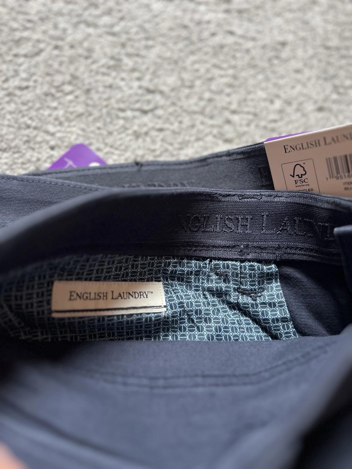 English Laundry Blue Night 5-pocket Chinos, Size 40” X 32”