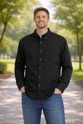 Jachs black long sleeve shirt, size XXL