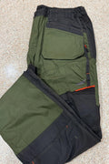 Portwest Holster Work Trousers 46 W x 31-33"L Grey /Green Wx3 with Kneepads S156