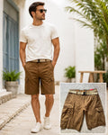 Wearfirst brown cargo shorts, size 34” waist