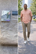 English Laundry grey 5-pocket chinos, size 40” x 32”