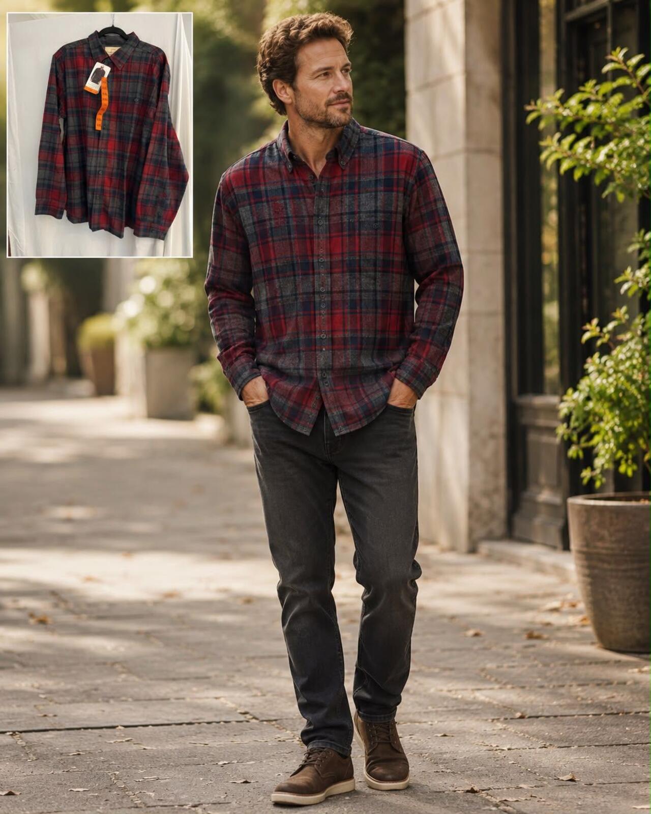 Weatherproof Vintage Red check shirt, size XXL