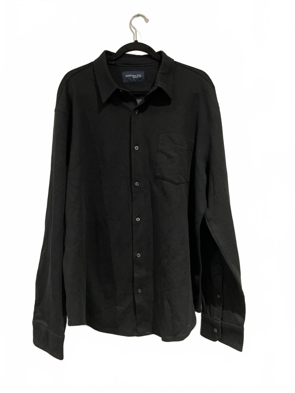 Jachs black long sleeve shirt, size XL