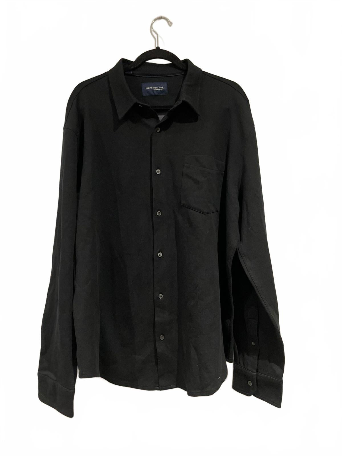 Jachs black long sleeve shirt, size XL