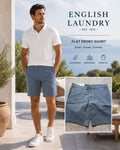 English Laundry blue flat front chino shorts, size 40” waist
