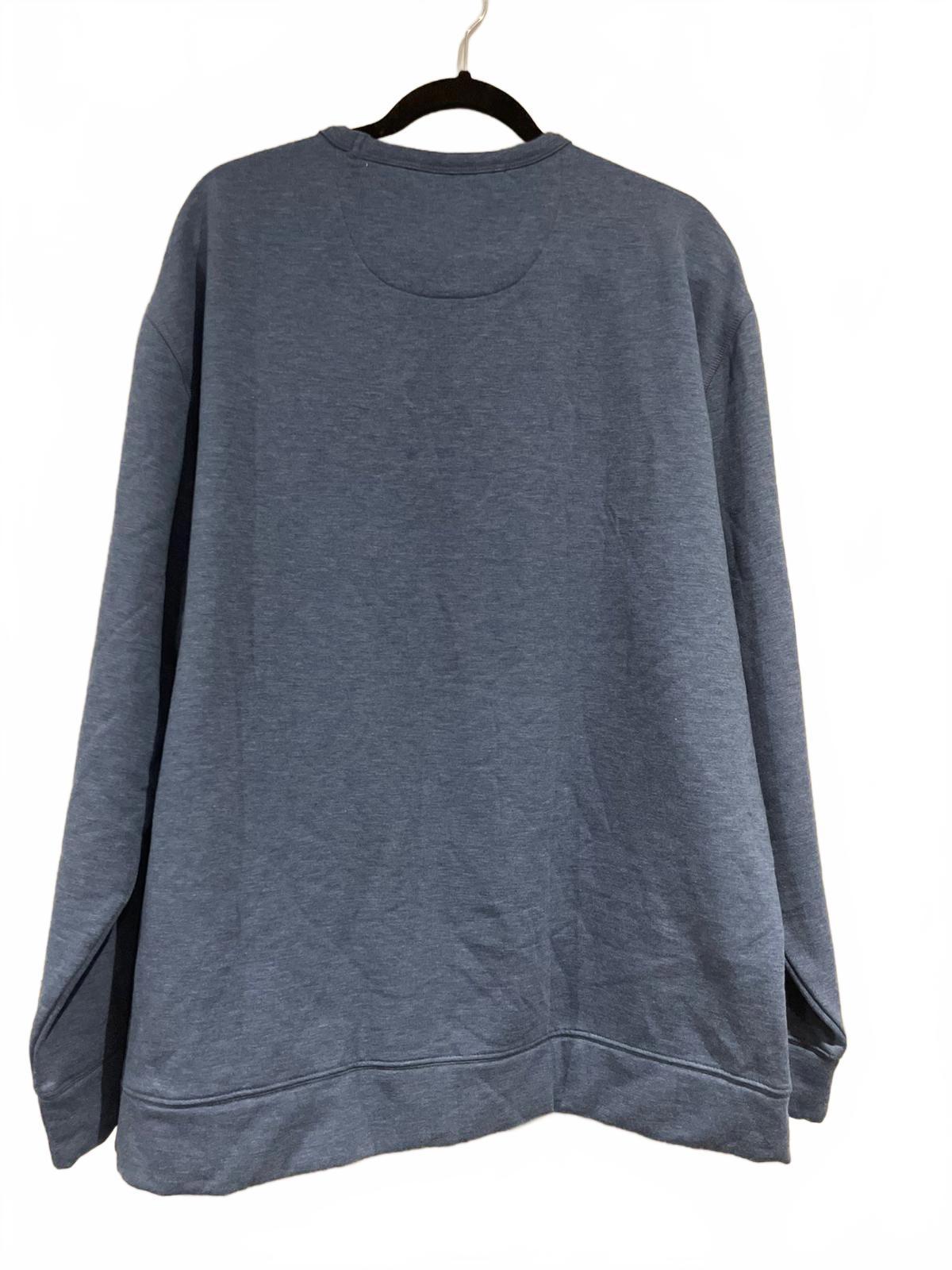 Jachs round neck soft feel blue sweater, size XXL