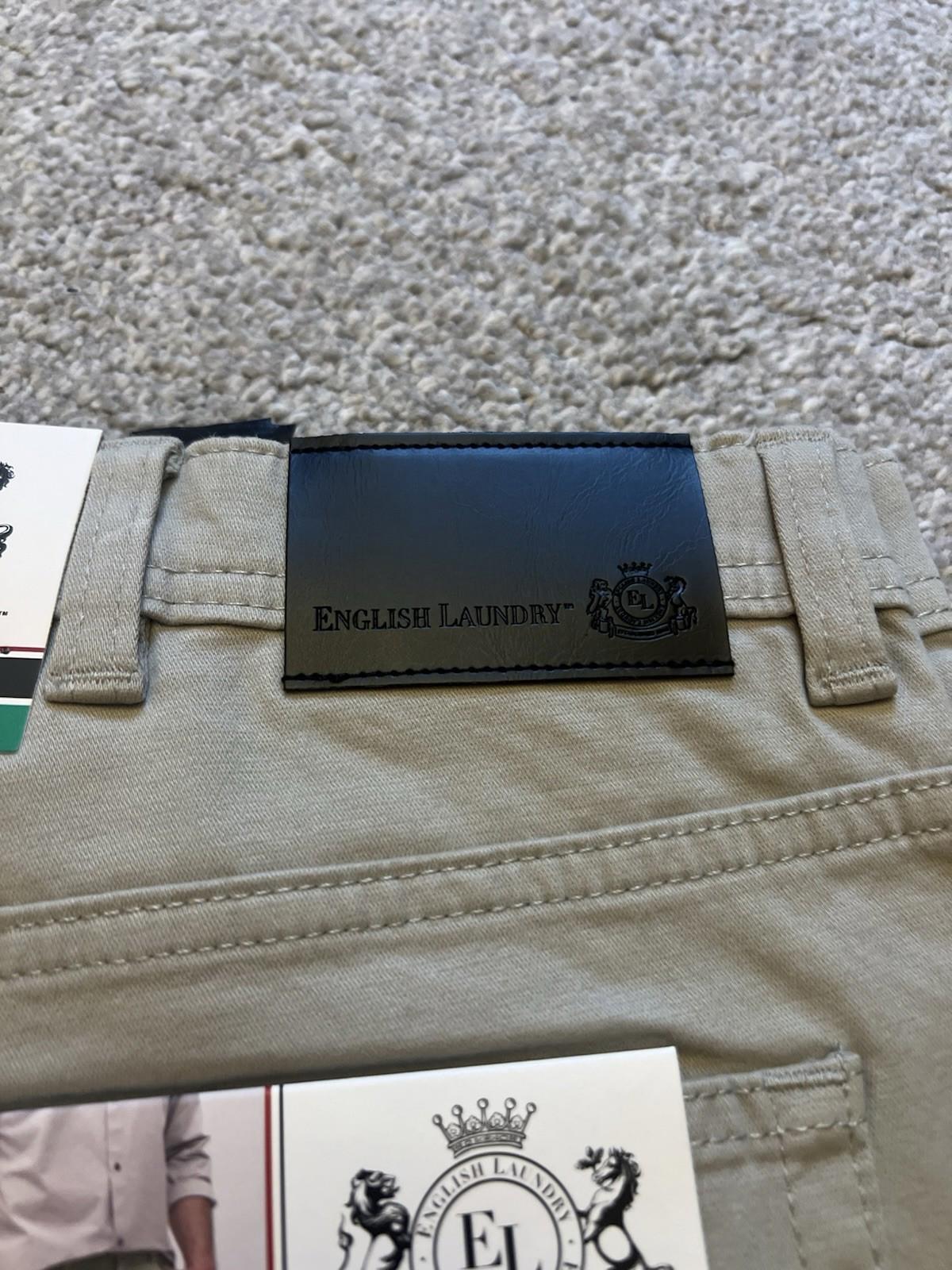 English Laundry Stone 5-pocket Trousers, Size 38” X 34”