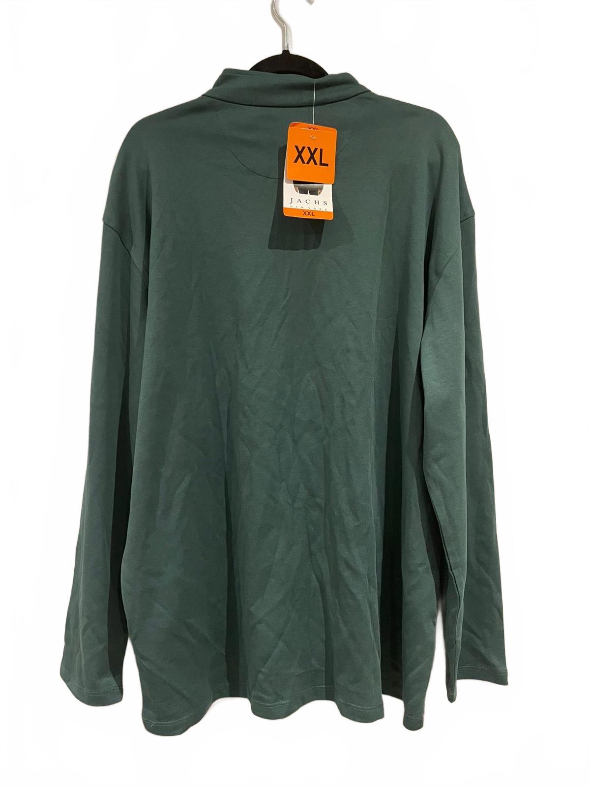 Jachs Green 1/2 zip sweater, size XXL