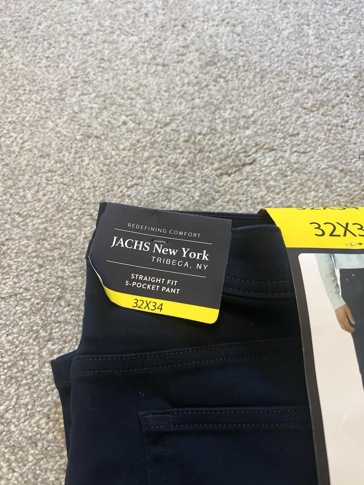 Jachs Dark Navy 5-pocket Chinos, Size 32” X 34”