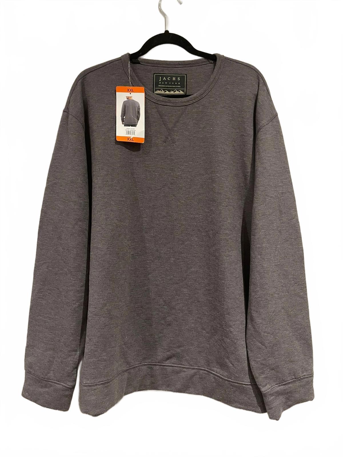 Jachs round neck soft feel charcoal sweater, size XXL