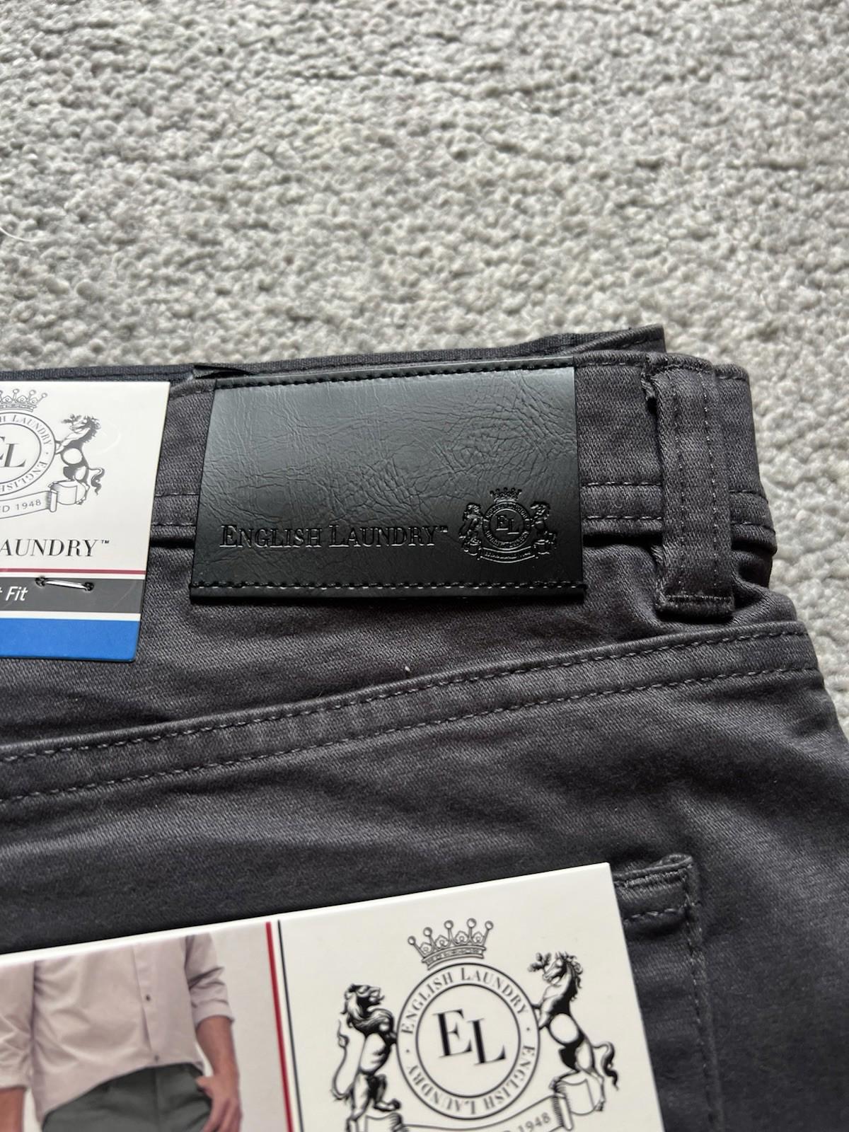 English Laundry Iron 5-pocket Chinos, Size 36” X 32”