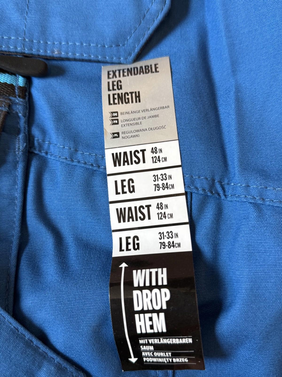 Portwest Holster Work Trousers 42 W x 31-33"L Grey /blue Wx3 with Kneepads S156