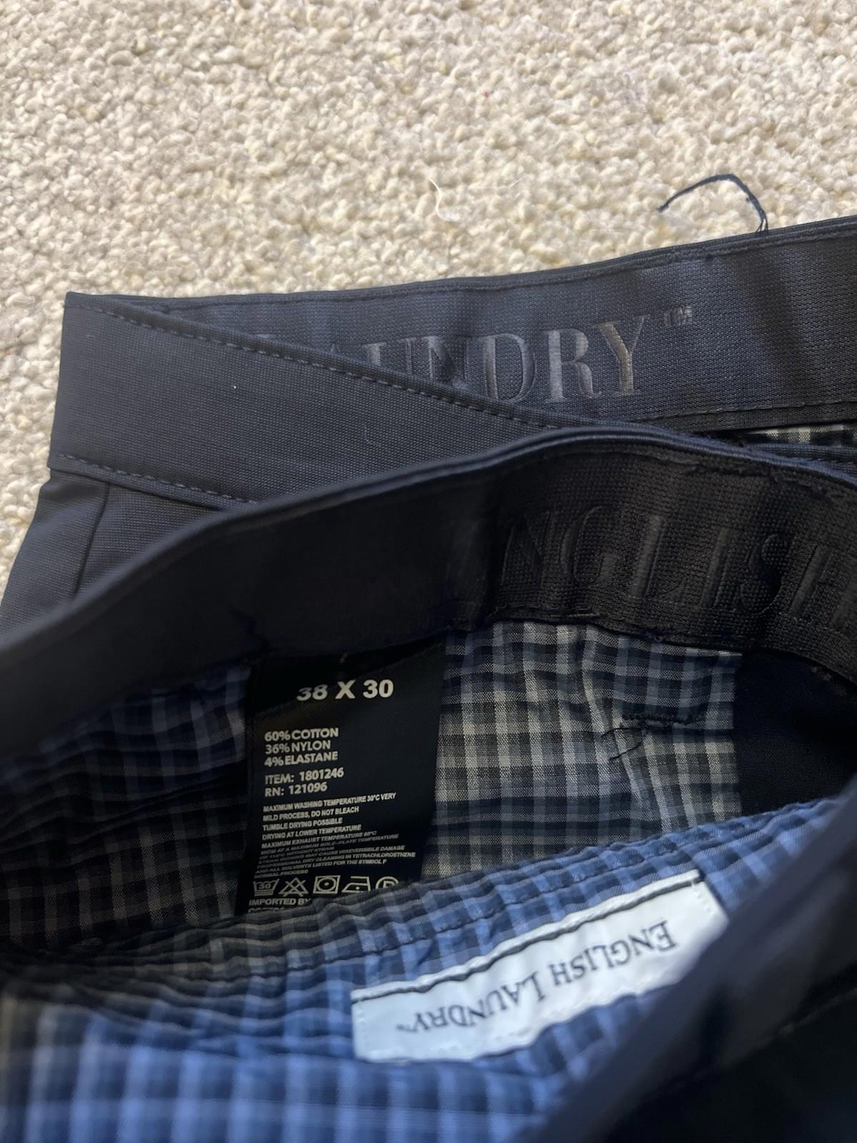 English Laundry Navy Chinos, Size 38” X 30”