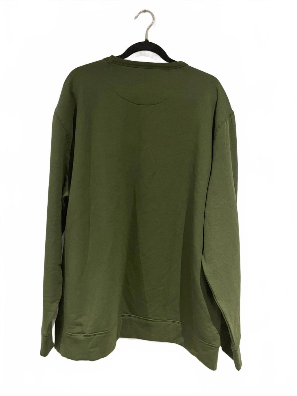 Jachs round neck soft feel green sweater, size XXL