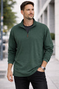 Jachs 1/2 zip green sweater, size medium