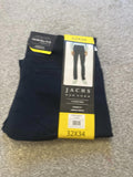 Jachs Dark Navy 5-pocket Chinos, Size 32” X 34”