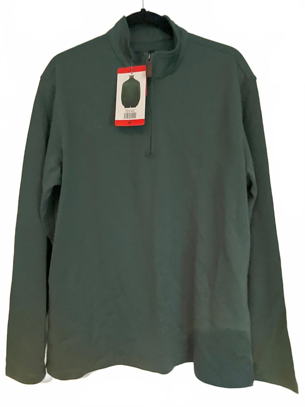Jachs 1/2 zip green sweater, size medium