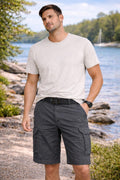 Unionbay grey cargo shorts, size 34” waist