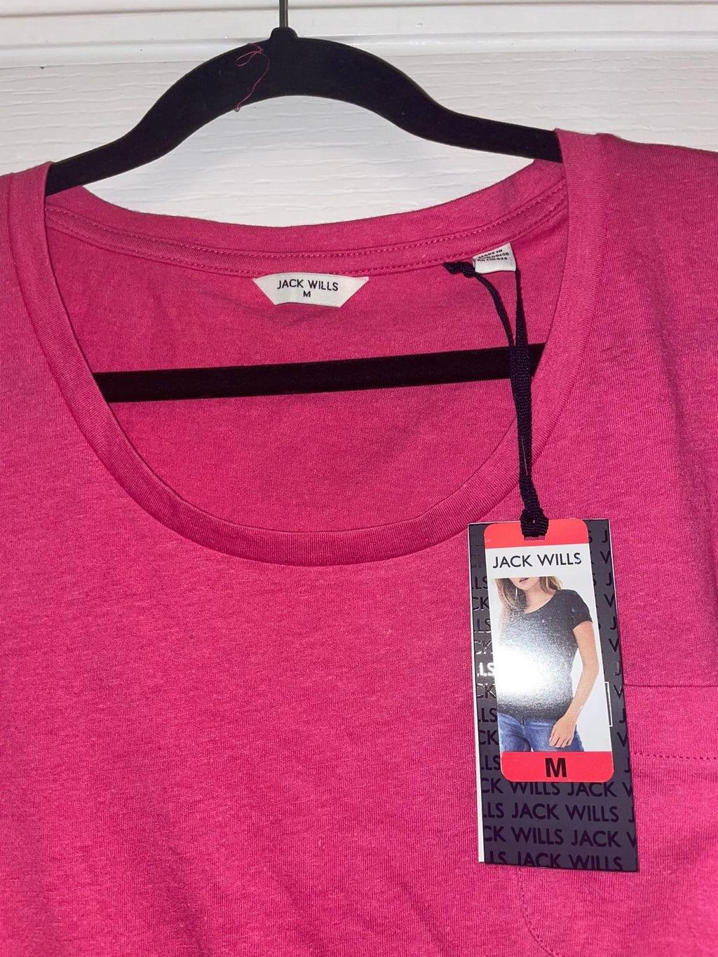 Jack Wills pink t-shirt, size medium