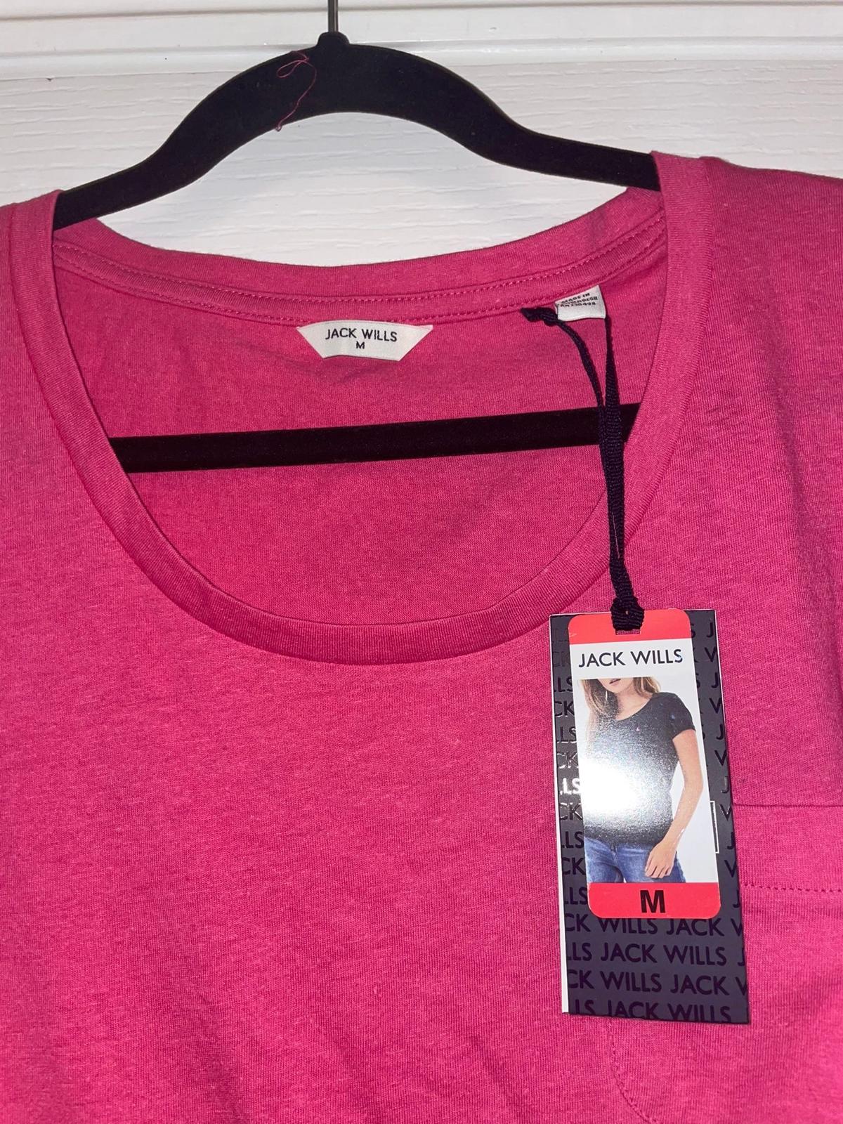 Jack Wills pink t-shirt, size medium