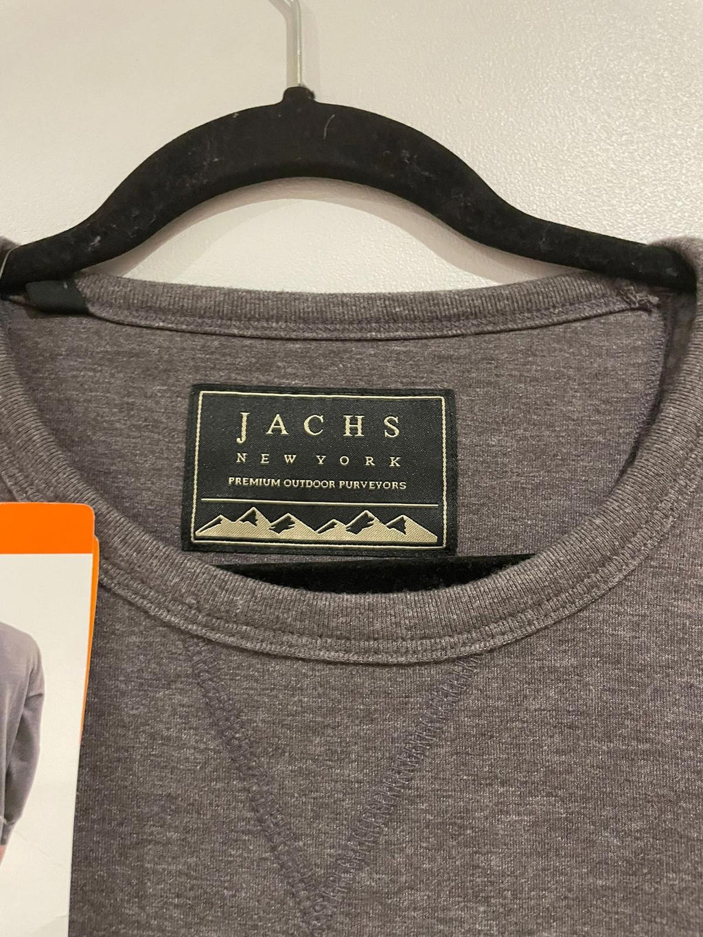 Jachs round neck soft feel charcoal sweater, size XXL