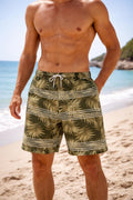 Kirkland men’s green patterned swim shorts, size XL