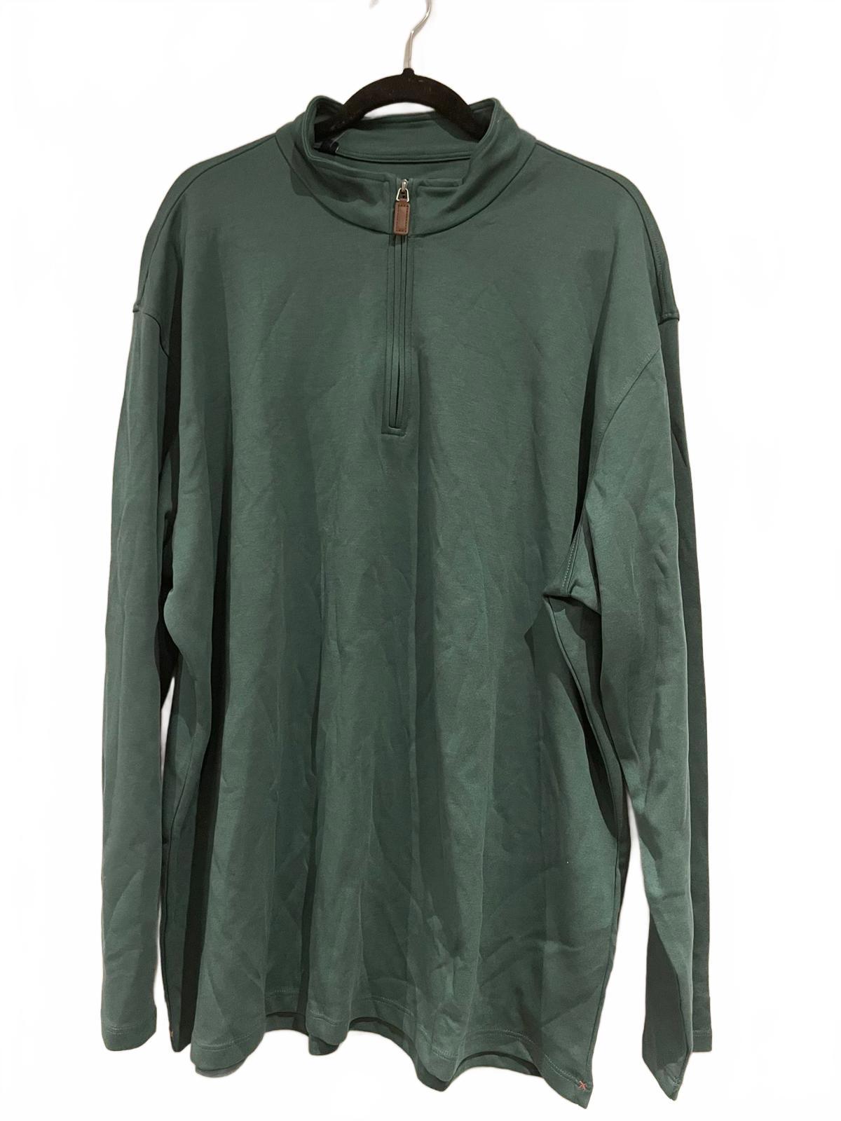 Jachs Green 1/2 zip sweater, size XXL
