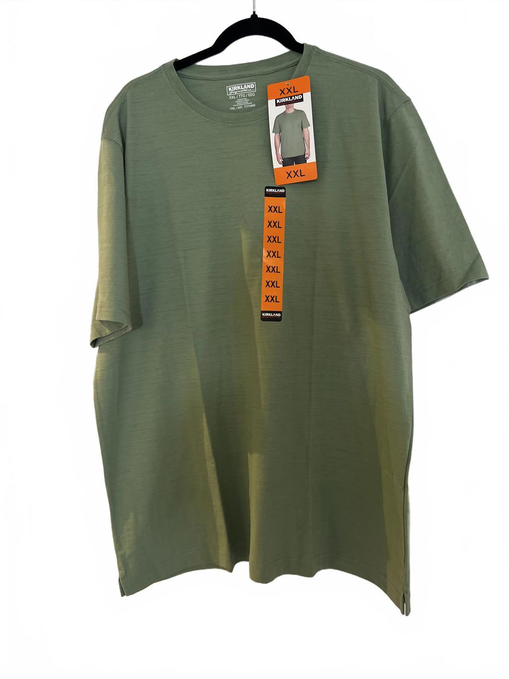 Kirkland men’s green cotton t-shirt, size XXL