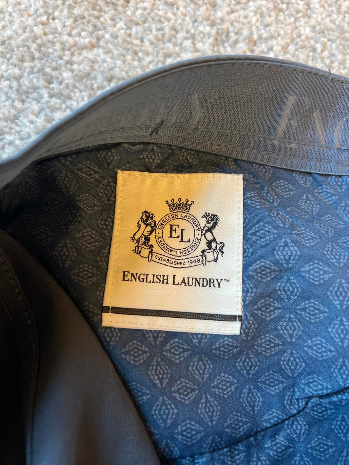 English Laundry bluestone 5-pocket chinos, size 38” x 32”
