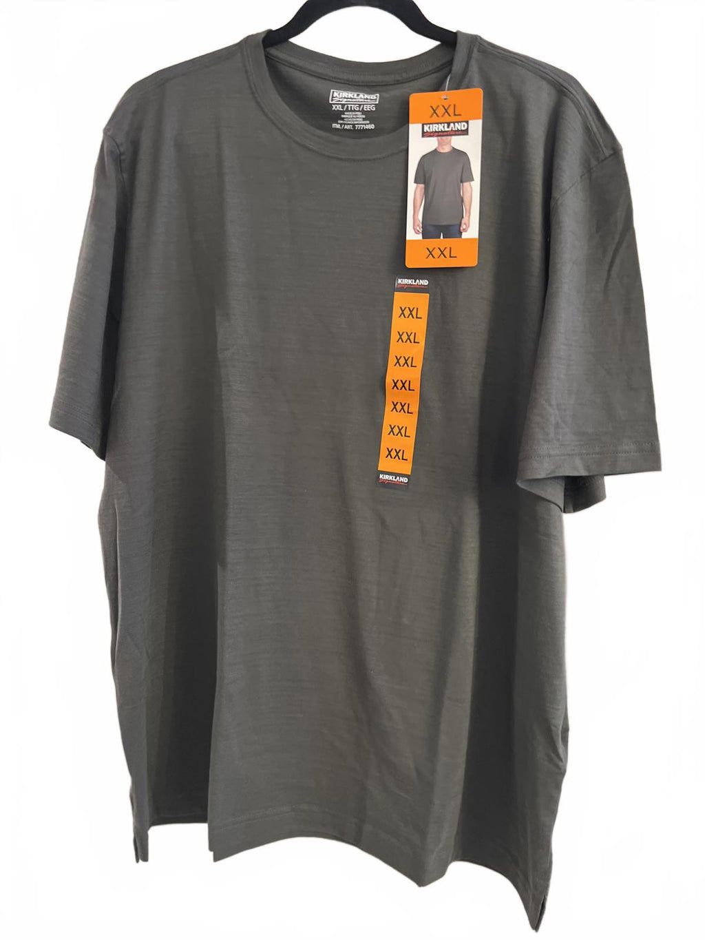 Kirkland charcoal men’s cotton t-shirt, size XXL