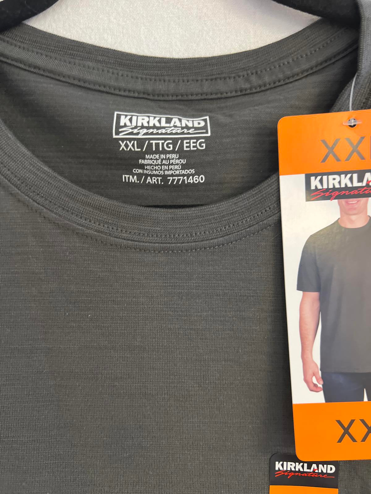 Kirkland charcoal men’s cotton t-shirt, size XXL