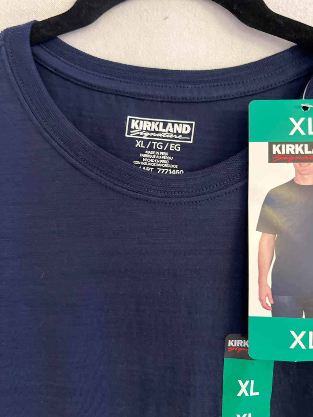 Kirkland men’s navy cotton t-shirt, size XL