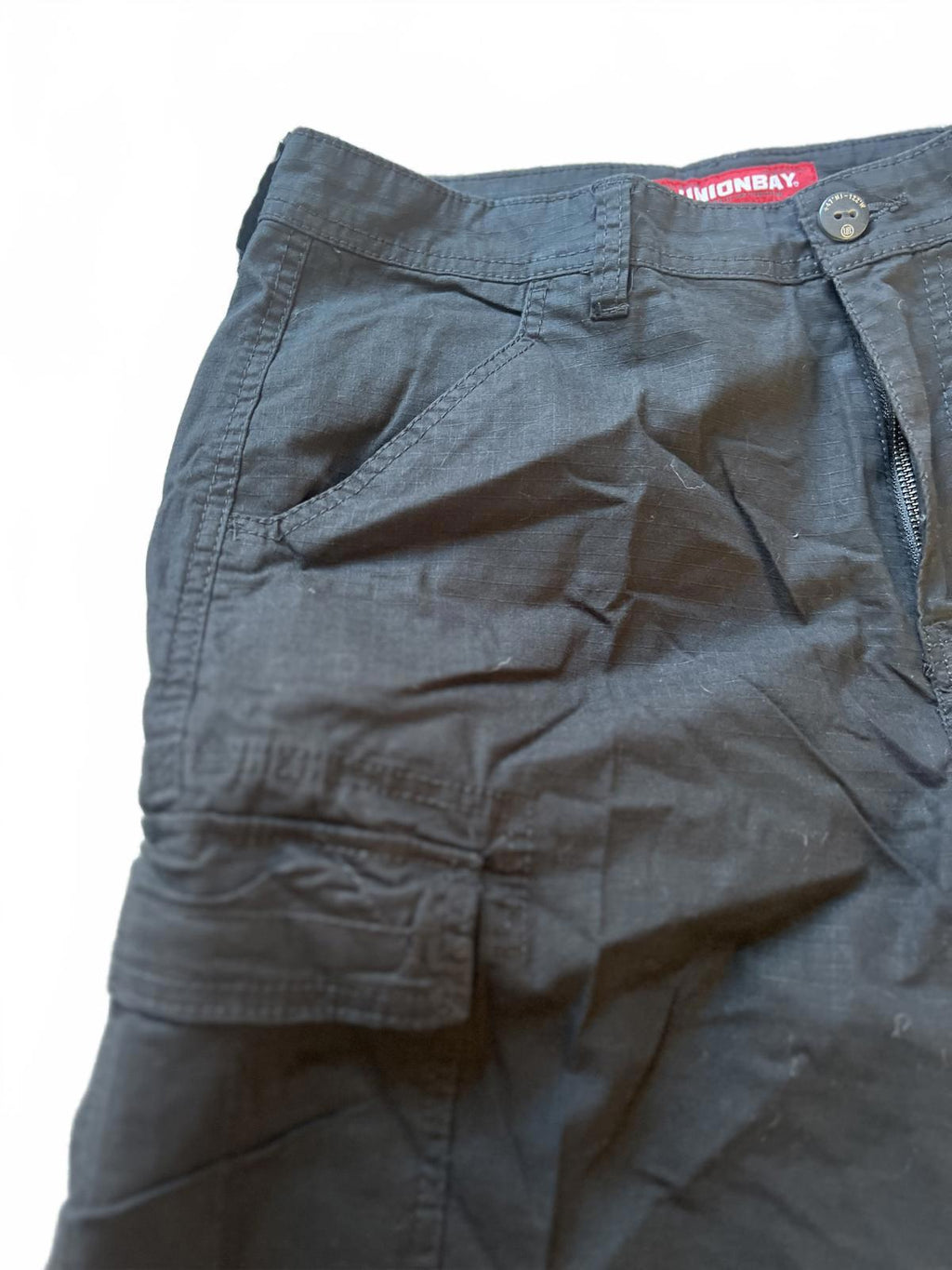 Unionbay black cargo shorts, size 34” waist