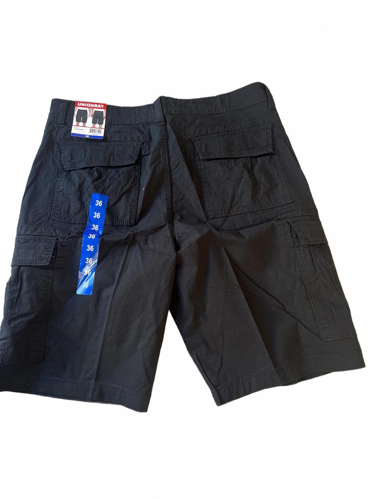Unionbay black cargo shorts, size 36” waist
