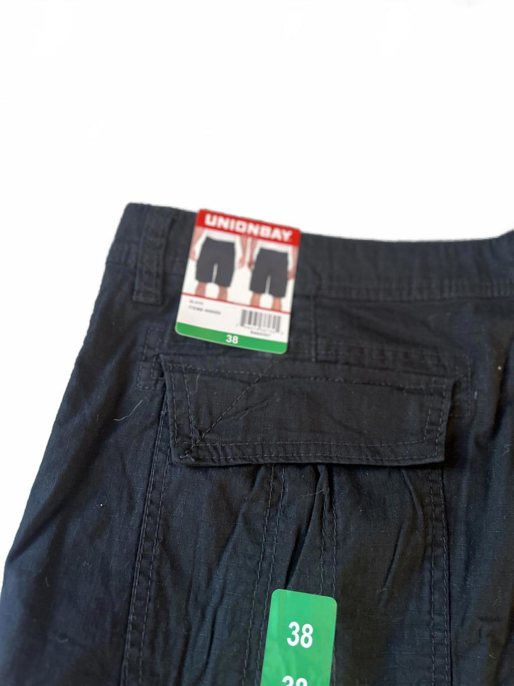 Unionbay black cargo shorts, size 38” waist