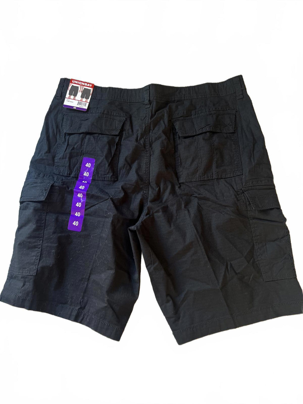 Unionbay black cargo shorts, size 40” waist