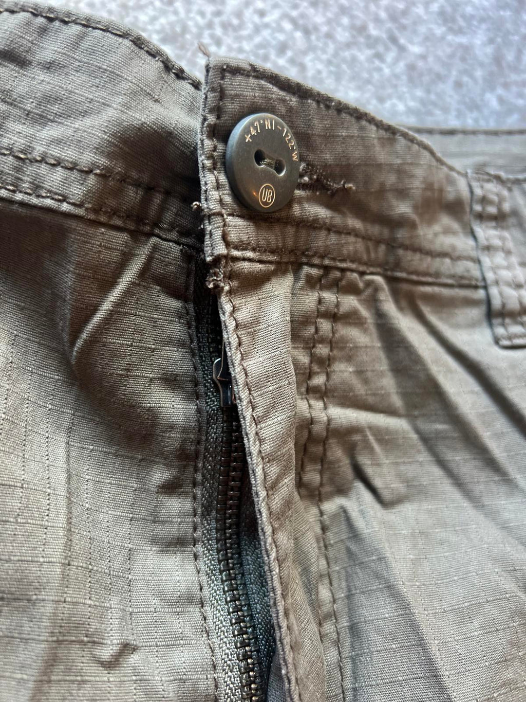 Unionbay Green cargo shorts, size 38” waist