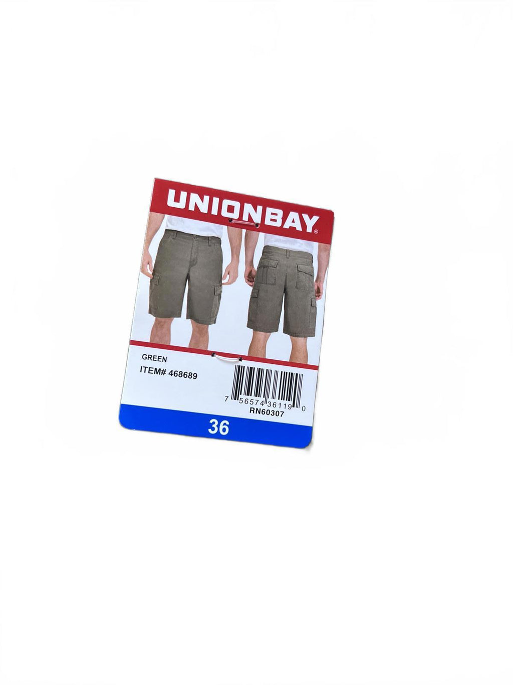 Unionbay Green cargo shorts, size 36” waist