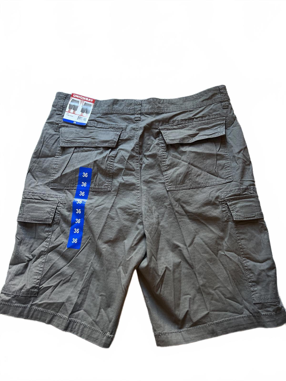 Unionbay grey cargo shorts, size 36” waist