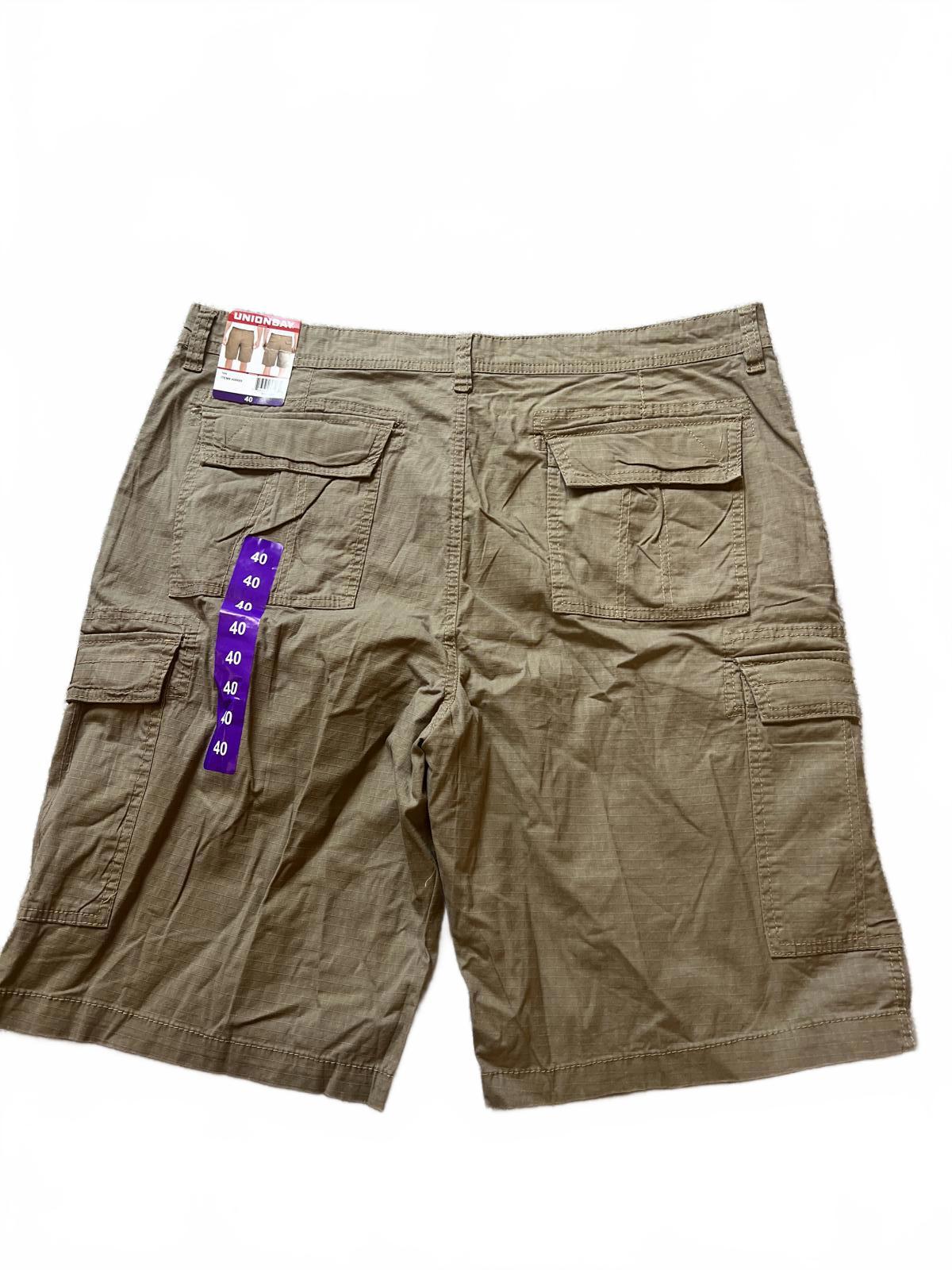 Unionbay tan cargo shorts, size 40” waist