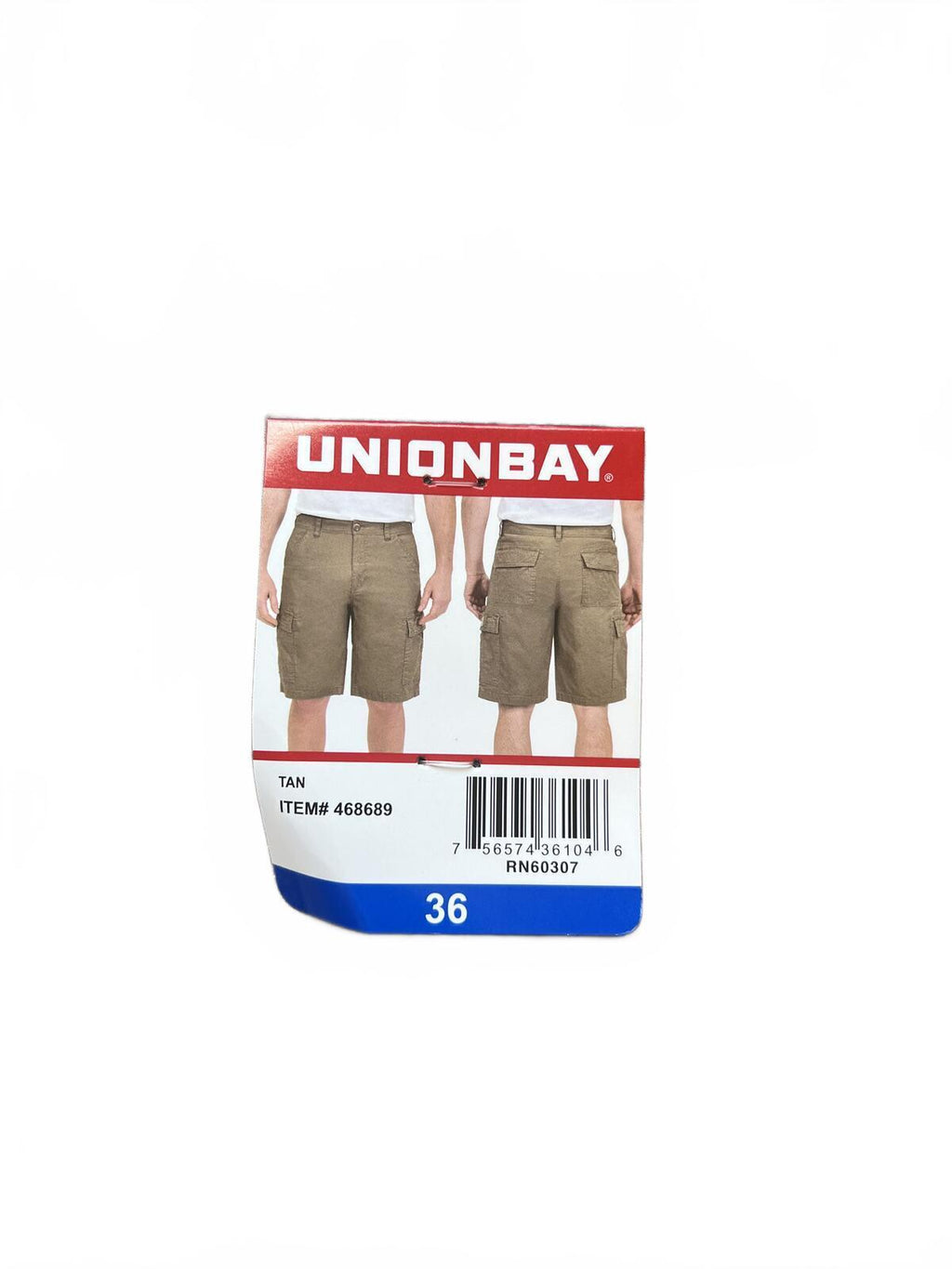 Unionbay tan cargo shorts, size 36” waist