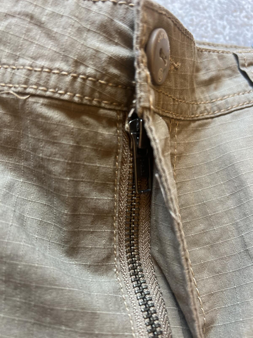 Unionbay tan cargo shorts, size 36” waist
