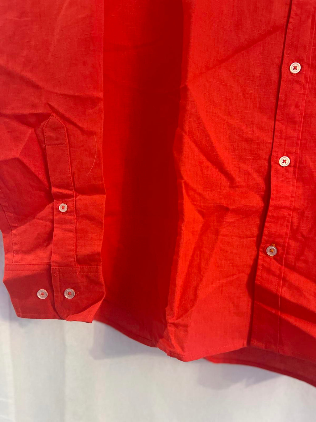 Swims red linen cotton shirt, size large
