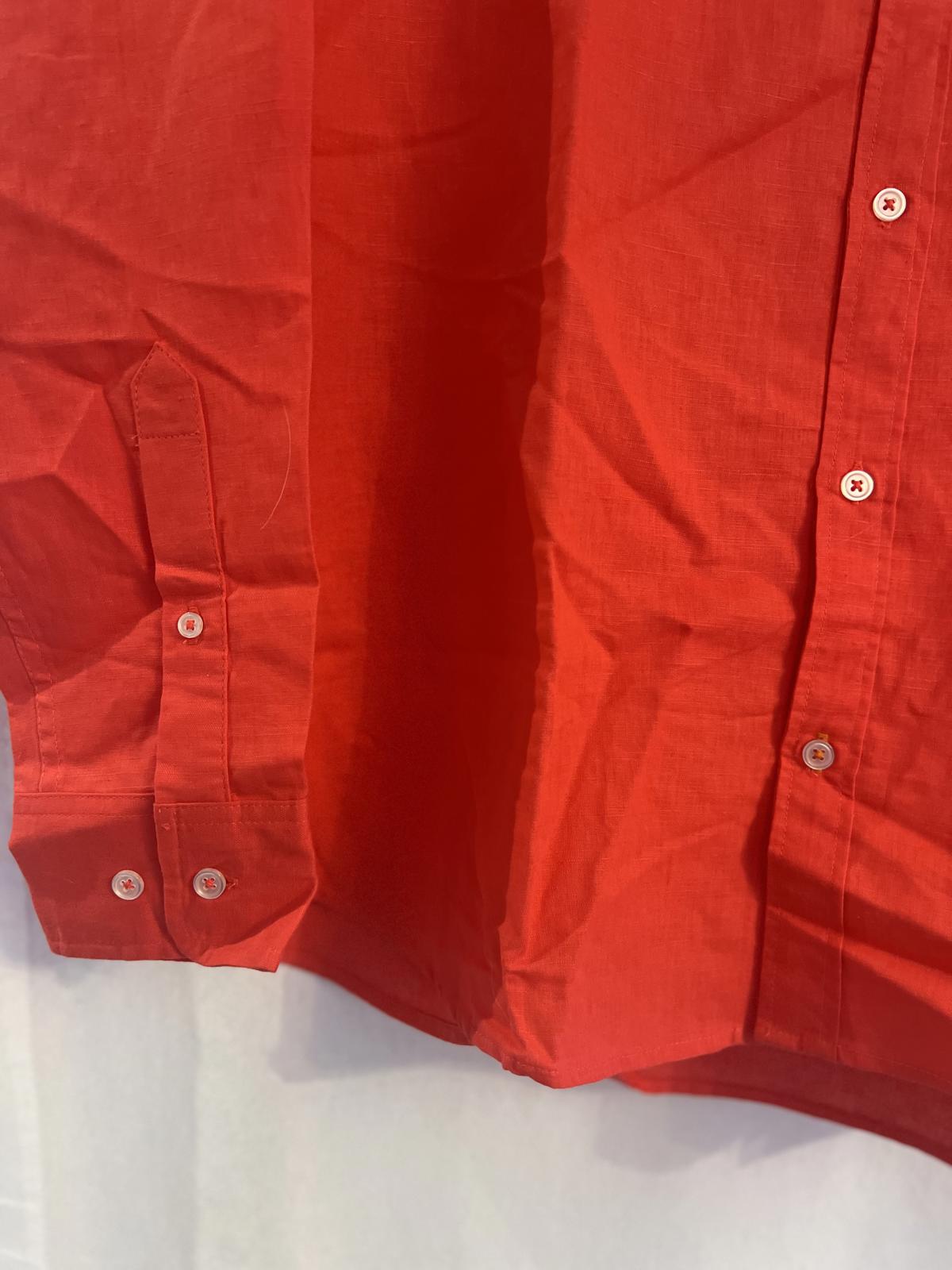 Swims red linen cotton shirt, size large