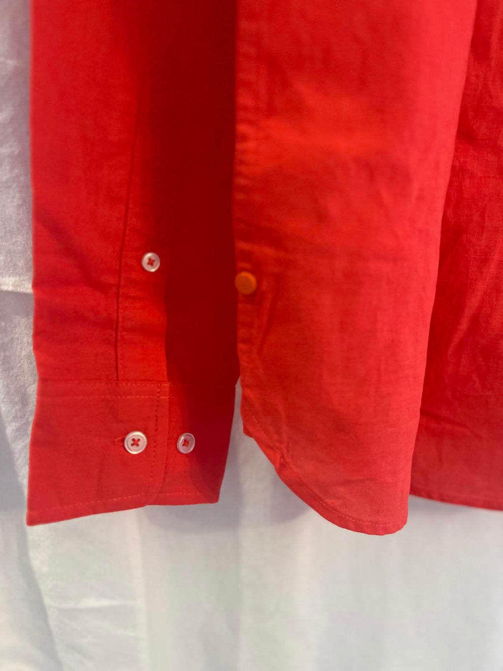 Swims red linen cotton shirt, size large