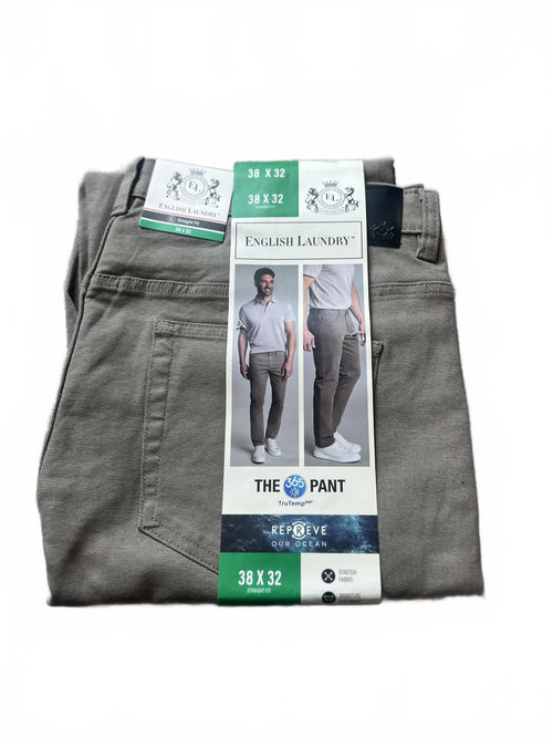 English Laundry 5-pocket light brown trousers, size 38” x 32”