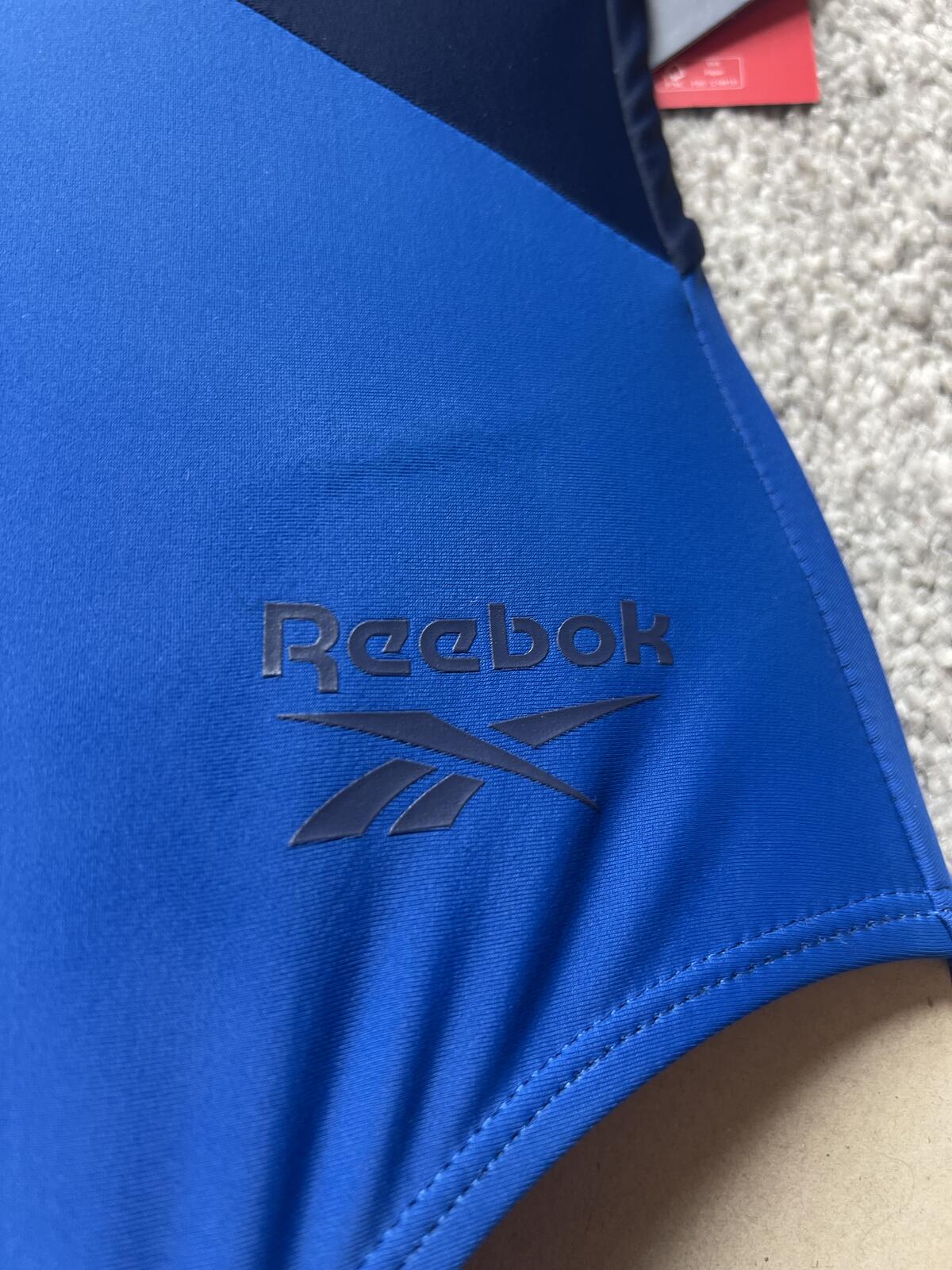 Reebok blue & navy swimsuit, size 10